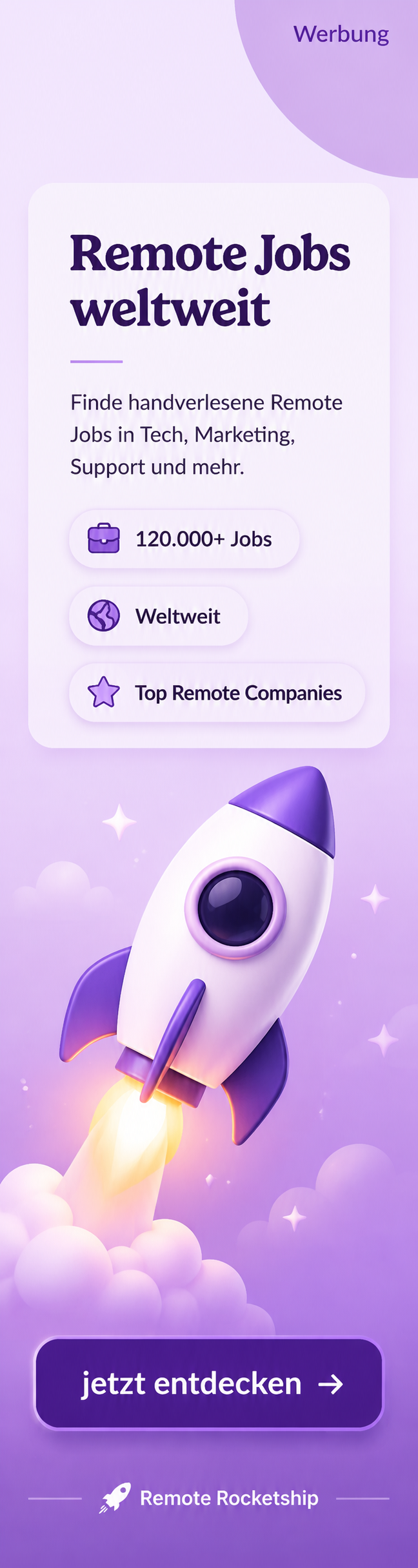 Remote Rocketship – Remote Jobs entdecken